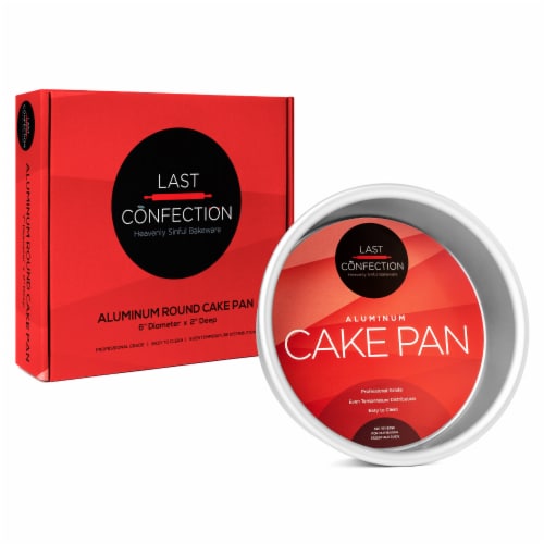 6 x 2 Round Aluminum Cake Pan by Last Confection Perspective: left