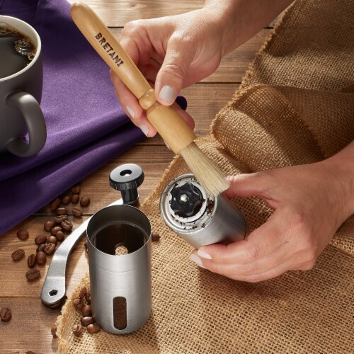 Manual Coffee Grinder - Spice Grinder - Constructed of Stainless Steel with  a Ceramic Burr Grinder