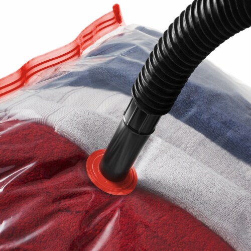 15 Pack Vacuum Space Storage Saver Bags with Travel Hand Pump Perspective: left