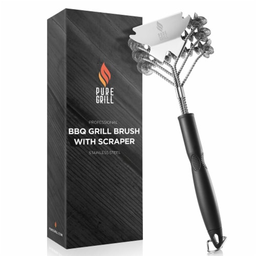 Zulay Kitchen Grill Brush and Grill Scraper, 1 - Ralphs