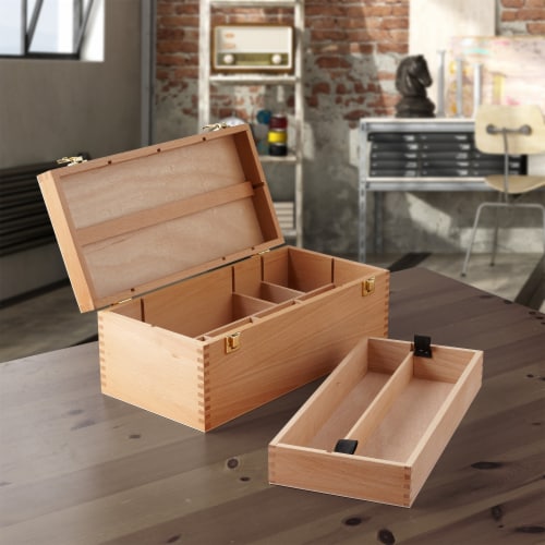 Beechwood Large Tool Box - Art Supplies Storage Organizer- 7 Elements, 8 x  6.2 - Smith's Food and Drug