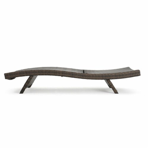 Noble House Thira Outdoor Wicker Chaise Lounge Chair Set of 2