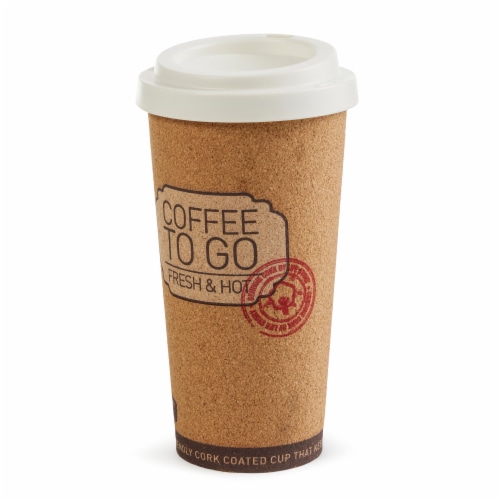 Life Story Corky Cup Reusable 16 oz Insulated Travel Mug Coffee Thermos (2 Pack) Perspective: left