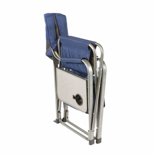 Kamp-Rite Outdoor Camp Folding Directors Chair with Side Table & Cooler (3 Pack) Perspective: left