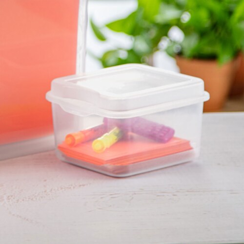 Sterilite 18038612 Plastic FlipTop Latching Storage Container