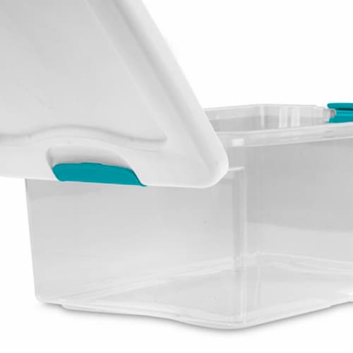 Sterilite 15 qt Latching Storage Tote, White - 1 count