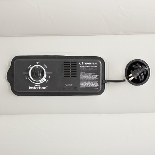 Insta-Bed Raised 19 Queen Air Mattress Airbed with Built In Air Pump (2 Pack) Perspective: left