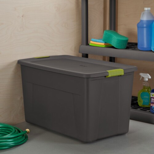 Sterilite 35 Gallon Storage Tote Box with Latching Container Lid