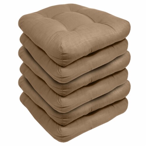 Sweet Home Collection  Patio Chair Pads Thick Fiber Fill Tufted