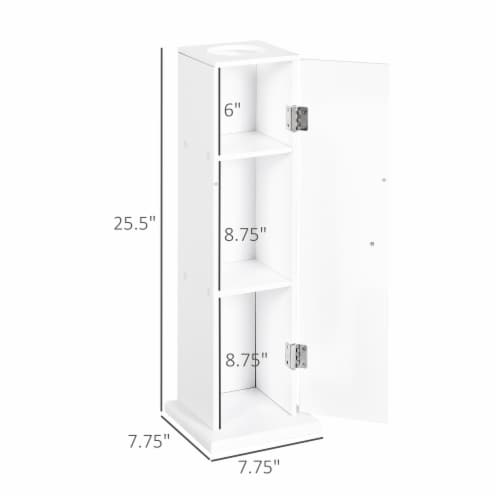 Small Bathroom Corner Cabinet Floor Doors Shelves Thin Toilet Vanity, 1  Unit - Smith's Food and Drug