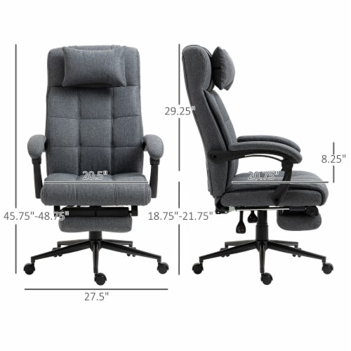 Ergonomic Office Chair With Foot Rest, Lumbar Support With Flip-Up Arms, 1  - Kroger