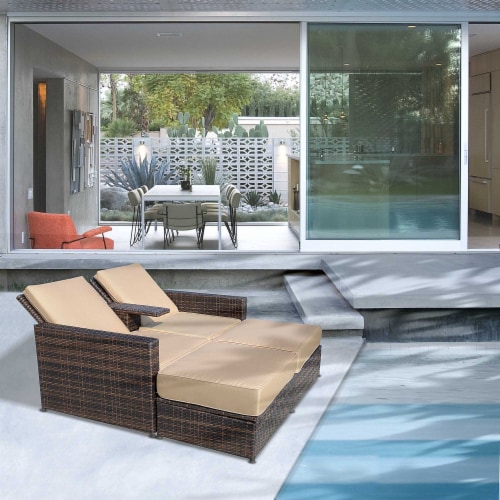 Outdoor lounge 2025 chair with storage