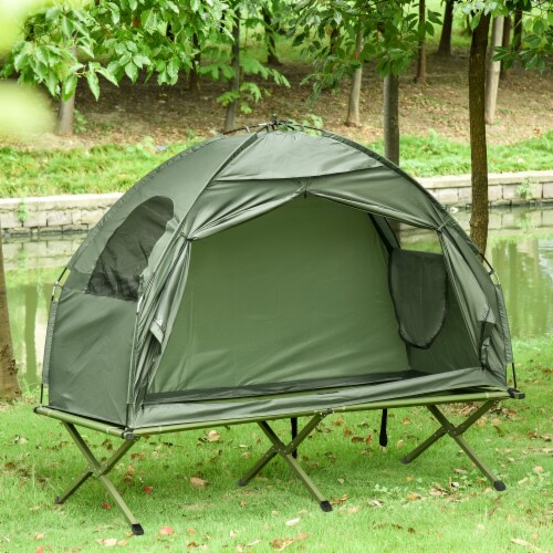Portable 1 Person Raised Camping Tent Cot Combination for Fishing