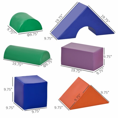 Multicolor Foam Building Block Soft Kids Playset, Daycare & Classroom Activity Perspective: left