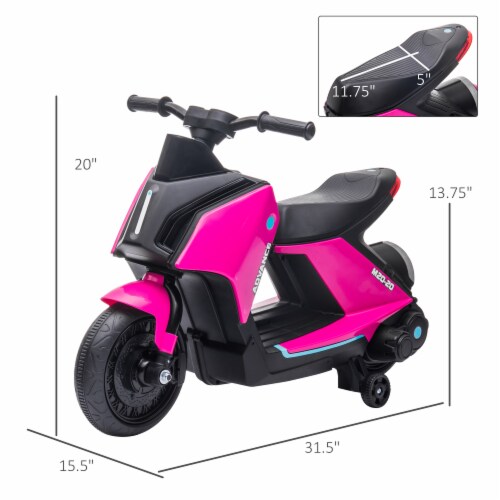 Kids Ride On Motorcycle Bike Toy Scooter Vehicle w 6V Rechargable
