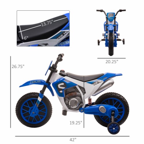 12V Ride On Dirt Bike Electric Off Road Motorcycle Toy with