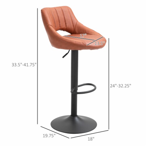Tan leather 2025 breakfast bar stools