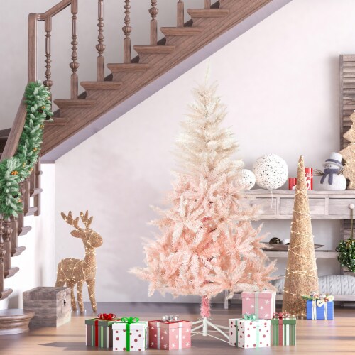 6' Artificial Christmas Tree Indoor Realistic Holiday Decoration, 800 Tips Perspective: left