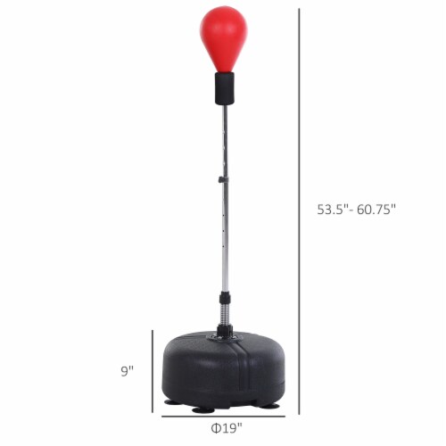 Hitting Bag Boxer Circle Set Freestanding Suction Cup, Adjustable Height Perspective: left