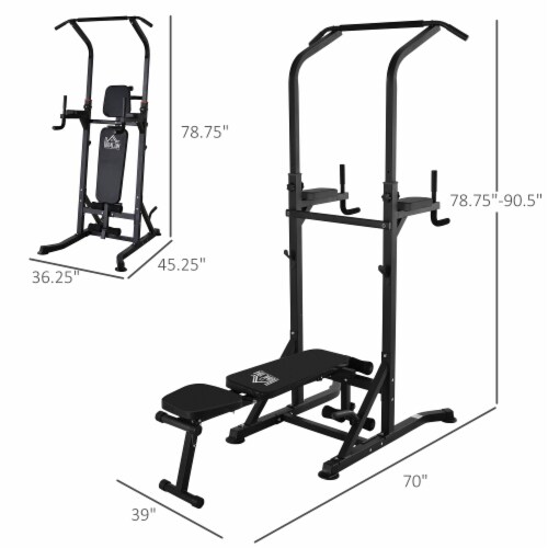 Adjustable&Folded Dip Stands Multi-Function Pull-ups Sit-ups Fitness Tools  Home, 1 Unit - Kroger