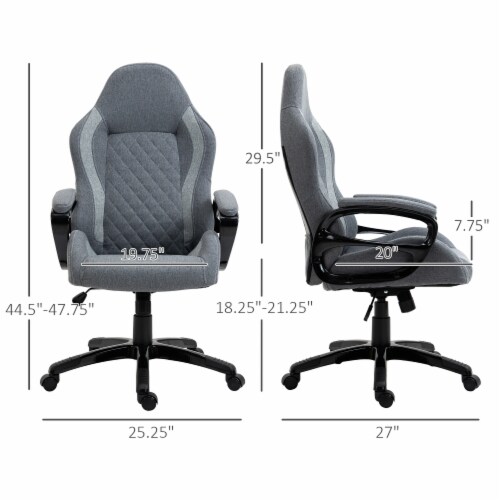 Adjustable High Back Gaming Chair Racing Office Recliner w/ Footrest, Pillow,  1 Unit - Foods Co.