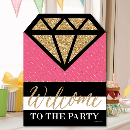 Big Dot of Happiness Girls Night Out - Party Decor - Bachelorette Party Welcome Yard Sign Perspective: left