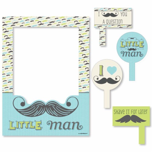 Little man photo booth props discount