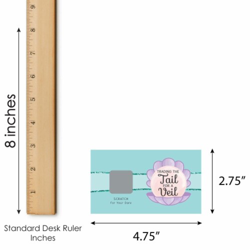 Big Dot of Happiness Trading The Tail for A Veil - Party Game Scratch Off Dare Cards - 22 Ct Perspective: left