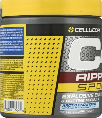 Cellucor C4® Arctic Snow Cone Ripped Sport Pre-Workout Perspective: left