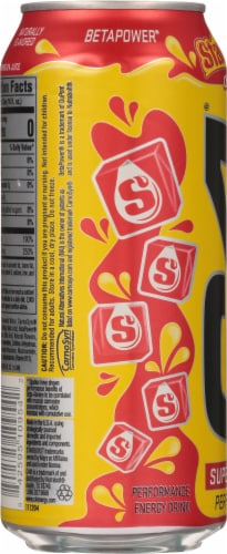 C4 Super Human Performance Cherry Flavor Energy Drink Perspective: left