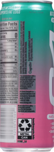 C4 Smart Energy Sparkling Watermelon Burst Energy Drink Perspective: left