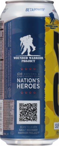 C4® Zero Sugar Mango Foxtrot Energy Drink Perspective: left