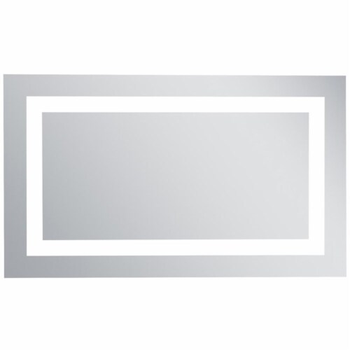Elegant Decor Nova 30 x 18 Hardwired LED Bathroom Mirror in Silver, 1