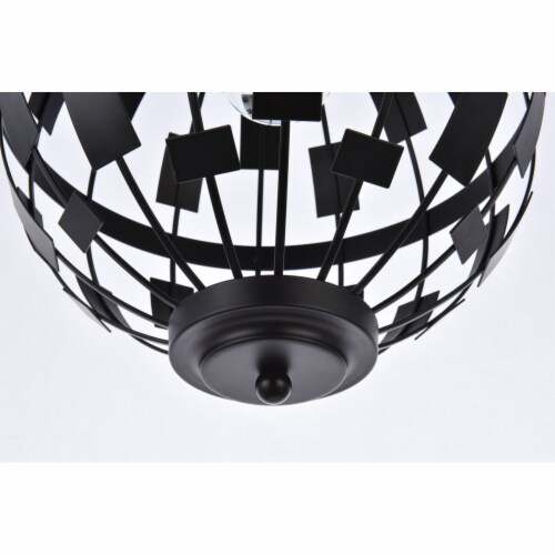 Levante 1 light pendant in black Perspective: left