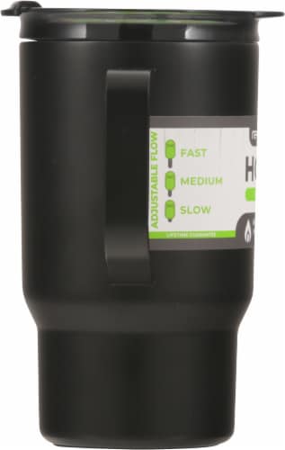Reduce® Hot1 Stainless Steel Insulated Travel Mug - Black Perspective: left