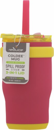 Reduce® Coldee Kids Mug - Pink Lemonade Perspective: left