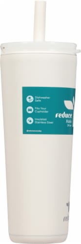 Reduce® Halo Tumbler Unbleached Perspective: left