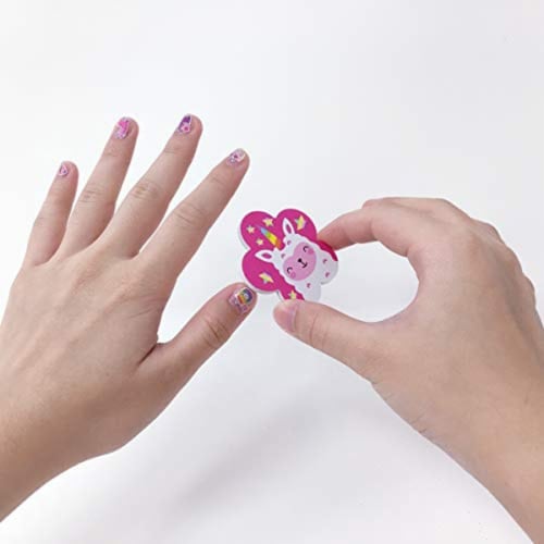 Scented Nail Glitz Llama - 20 Scented 3D Press on Nails, Matching Ring, 40+ Nail Stickers Perspective: left