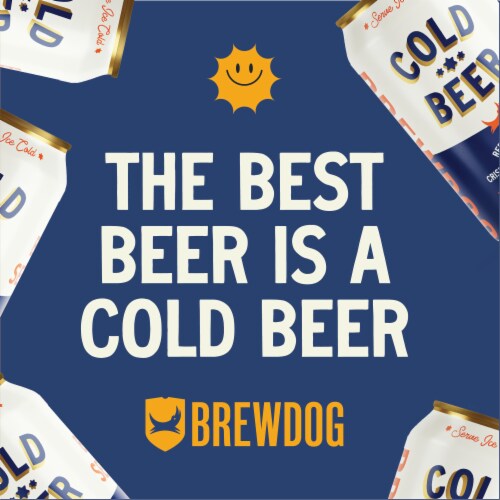 BrewDog Cold Beer Craft Lager Perspective: left