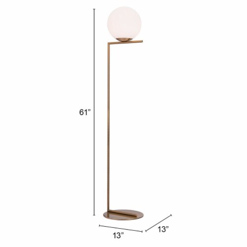 Round globe floor shop lamp