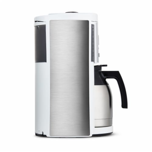 Melitta Drip Coffee Maker with Thermal Carafe - White Perspective: left