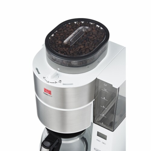 Melitta Drip Coffee Maker with Coffee Grinder Perspective: left