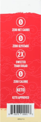 Lakanto Golden Monkfruit Sweetener Packets Perspective: left