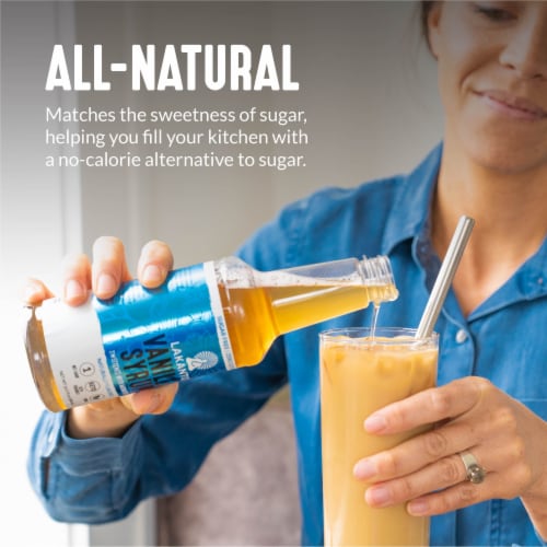 Lakanto Sugar Free Simple Flavoring Syrup - Sweetened with Monk Fruit (Vanilla - 25.4 Fl Oz) Perspective: left
