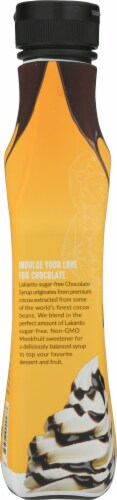 Lakanto Sugar Free Monkfruit Sweetened Chocolate Syrup Perspective: left