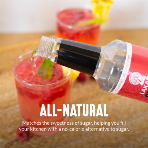Lakanto Sugar Free Simple Flavoring Syrup - Sweetened with Monk Fruit (Original - 25.4 Fl Oz) Perspective: left