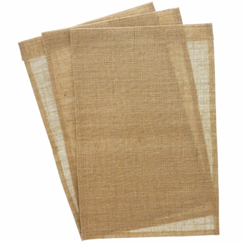 Juvale Blank Burlap Garden Flag (17.7 x 11.8 Inches, 6-Pack) Perspective: left