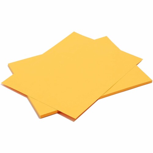 Yellow Gold Metallic Paper for Stationery or Crafts (8.5 x 11 Inches, 48-Pack) Perspective: left