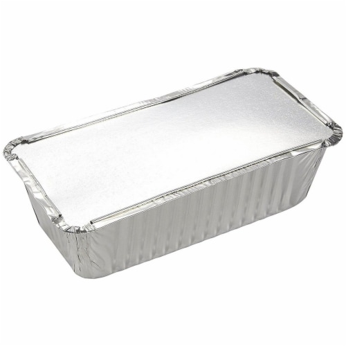 Disposable aluminum discount loaf pans