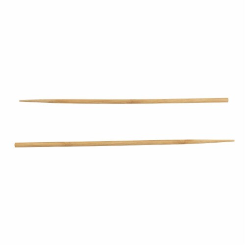 10-Pack Extra Long Cooking Chopsticks, For Cooking, Frying, Natural Bamboo, 16.5 Inches Perspective: left